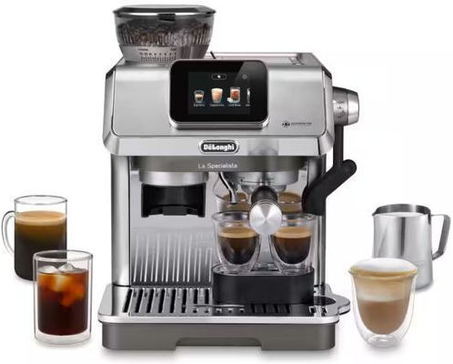 De'Longhi Αυτόματη Μηχανή Espresso Πίεσης 15bar με Μύλο Άλεσης Ασημί EC9455.M - Image 3