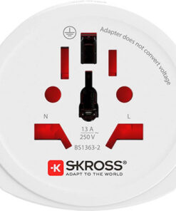 Skross World To Europe 16a Type E F 4000w Travel Adapter White