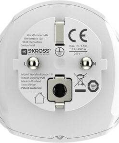 Alternative view of Skross World To Europe 16a Type E F 4000w Travel Adapter White