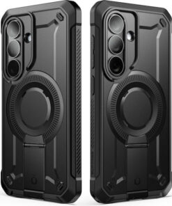 Alternative view of Supcase 360 Full Cover Σιλικόνης / Πλαστικό Σετ με Τζαμάκι Μαύρο (Galaxy S26+)