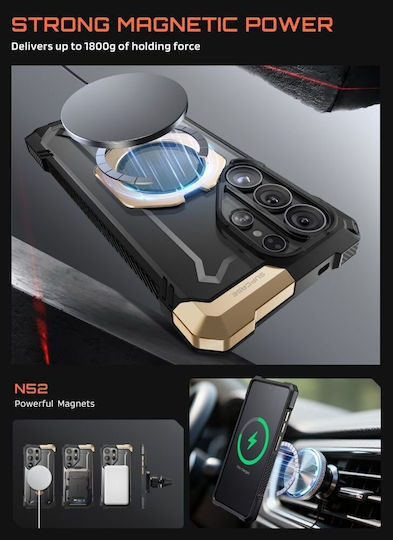Supcase Unicorn Beetle Grip Mag Back Cover Σιλικόνης / Πλαστικό Μπεζ (Galaxy S26 Ultra) - Image 3