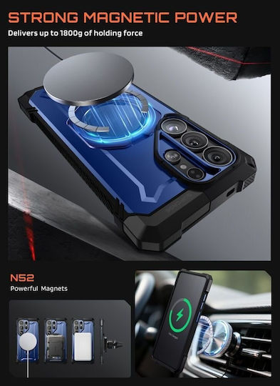 Supcase Unicorn Beetle Grip Mag Back Cover Σιλικόνης / Πλαστικό Μπλε (Galaxy S26 Ultra) - Image 3
