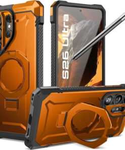 Supcase Unicorn Beetle Grip Mag Wallet Σιλικόνης / Πλαστικό Πορτοκαλί (Galaxy S26 Ultra)