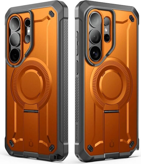 Supcase Unicorn Beetle Pro Mag 360 Full Cover Σιλικόνης / Πλαστικό Σετ με Τζαμάκι Πορτοκαλί (Galaxy S26 Ultra) - Image 2