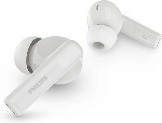 Philips TAT2520WT In-ear Bluetooth Handsfree Ακουστικά με Αντοχή στον Ιδρώτα και Θήκη Φόρτισης Λευκά - Image 2