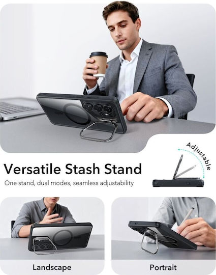Esr Classic Hybrid Kickstand Magsafe Galaxy S26 Ultra Clear Black - Image 3