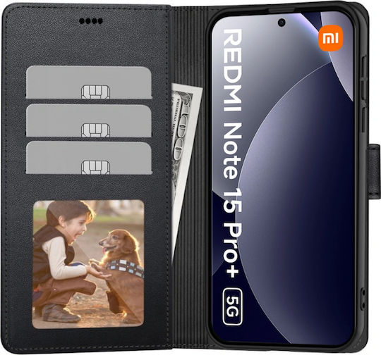 Tech-Protect Plus Wallet Δερματίνης / Σιλικόνης / Δερμάτινο Μαύρο (Redmi Note 15 Pro+ / Poco M8 Pro) - Image 2
