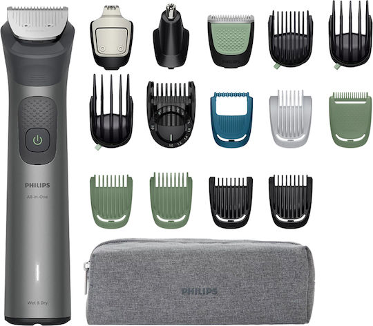 Philips Trimmer Σετ Κουρευτικής Μηχανής Γκρι MG7961/15