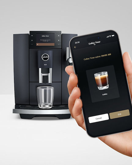 Jura E8 Cosmic Αυτόματη Μηχανή Espresso 1450W Πίεσης 15bar για Cappuccino με Μύλο Άλεσης Μαύρη - Image 5