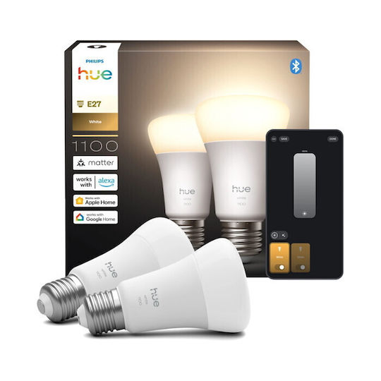 Philips Smart Λάμπες LED για Ντουί E27 και Σχήμα A60 2τμχ 929003856102 - Image 2