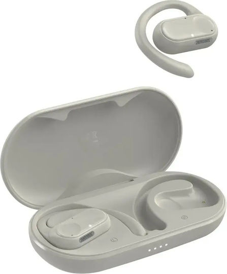 HAMA Spirit Open In-ear Bluetooth Handsfree Ακουστικά με Αντοχή στον Ιδρώτα Μπεζ - Image 2