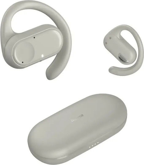 HAMA Spirit Open In-ear Bluetooth Handsfree Ακουστικά με Αντοχή στον Ιδρώτα Μπεζ - Image 3