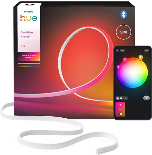 Philips Smart Ταινία LED Hue Omniglow 220V RGBIC Φως 3m 929004608001 - Image 3