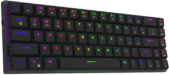 Aqirys Agena Ασύρματο Gaming Μηχανικό Πληκτρολόγιο 65% με Gateron Red διακόπτες και RGB φωτισμό (Αγγλικό US) - Image 5
