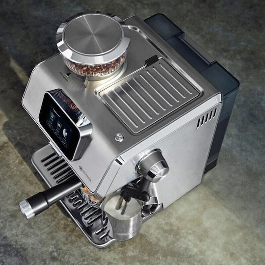 De'Longhi Αυτόματη Μηχανή Espresso Πίεσης 15bar με Μύλο Άλεσης Ασημί EC9455.M - Image 6