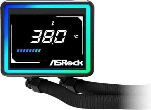 ASRock Challenger 360 Digital Υδρόψυξη Επεξεργαστή Τριπλού Ανεμιστήρα 120mm για Socket AM4/AM5/1700 με ARGB Φωτισμό - Image 5