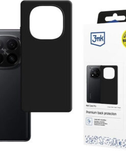 3MK Matt Back Cover Σιλικόνης Μαύρο (Redmi Note 15)
