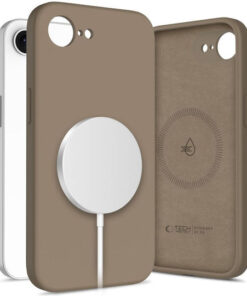 Tech-Protect Back Cover Σιλικόνης Καφέ (iPhone 17e / 16e)