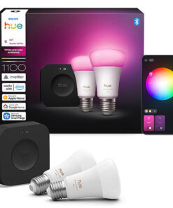 Smart Lamp Philips E27 A60 1100lm 8.1w Rgb & Tunable White 2-pack + Hue Bridge Pro 929003853518