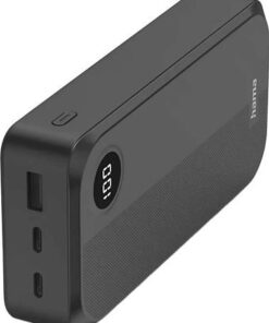 HAMA Power Bank 20000mAh με Θύρα USB-A και Θύρα USB-C Μαύρο