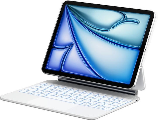 Typecase Flip Cover Ανθεκτική με Πληκτρολόγιο Λευκή (iPad Air 11 2024/2025) - Image 3