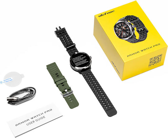 Ulefone Armor Watch Pro 48mm με Παλμογράφο (Μαύρο) - Image 6