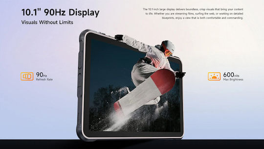 Ulefone RugKing Pad 2 Pro 4G 10.1" Tablet (8GB/256GB) Μαύρο - Image 3