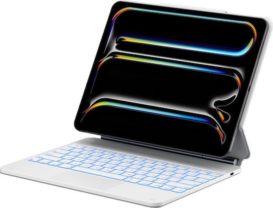 Typecase Edge Flip Cover Ανθεκτική με Πληκτρολόγιο Λευκή (iPad Pro 13 2024/2025) - Image 3