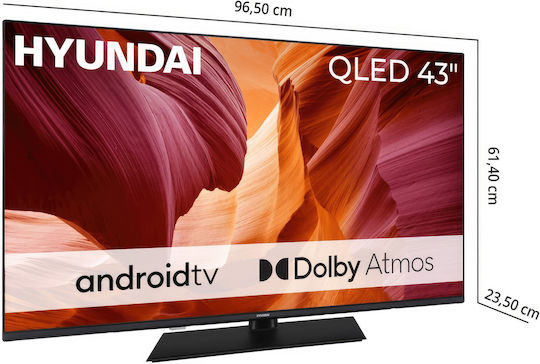Hyundai Smart Τηλεόραση 43" 4K UHD QLED QLX43850GSMART HDR (2025) - Image 2