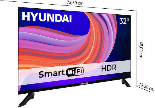Hyundai Smart Τηλεόραση 32" HD Ready LED HLM 32TS500 Smart HDR (2025) HLM32TS500SMART - Image 4