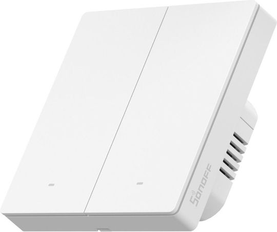 Sonoff M52c86w Διακόπτης Τοίχου Wi-Fi Διπλός με Πλαίσιο Λευκός - Image 3