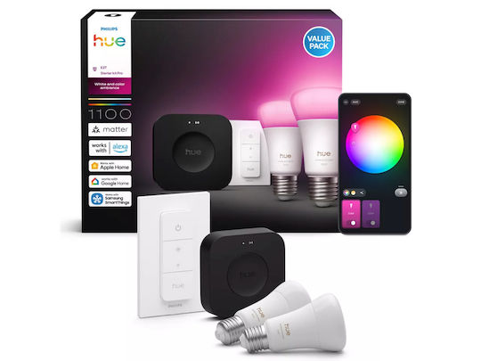 Philips Smart Λάμπα Philips Hue LED για Ντουί E27 και Σχήμα A60 - Image 9