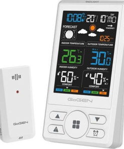 GoGEN ME1250W Ασύρματος Μετεωρολογικός Σταθμός Ψηφιακός Επιτραπέζιος Λευκός