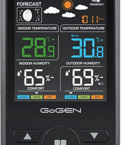 Alternative view of GoGEN ME1250B Ασύρματος Μετεωρολογικός Σταθμός Ψηφιακός Επιτραπέζιος Μαύρος