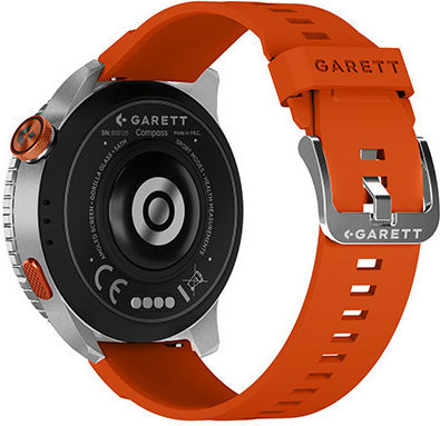 Garett Compass 53mm Αδιάβροχο Smartwatch με Παλμογράφο (Ασημί) - Image 2