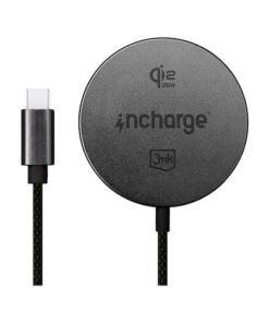 3MK Ασύρματος Φορτιστής Qi2 25W Μαύρος (incharge Align for Apple)