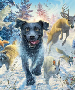 Alternative view of Fredrickson: Labrador In Snow Puzzle 2D 1000pcs