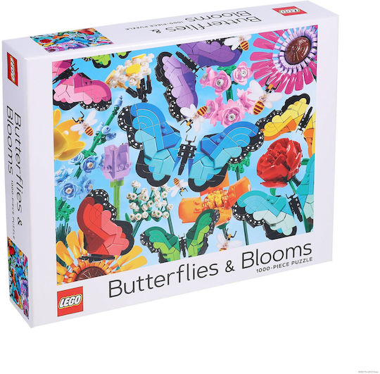Lego Butterflies & Blooms 1000-piece Puzzle Chronicle Books 0424 - Image 2