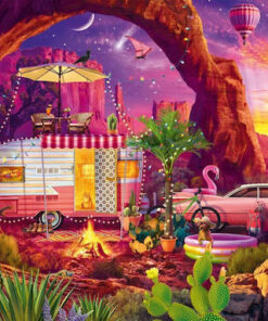 Alternative view of A Desert Camping Paradise Puzzle 2D 1000pcs