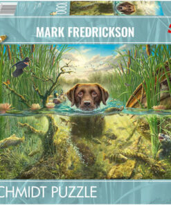 Fredrickson: Brown Labrador In Cool Water Puzzle 2D 1000pcs