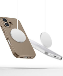 Alternative view of Tech-Protect Back Cover Σιλικόνης Καφέ (iPhone 17e / 16e)