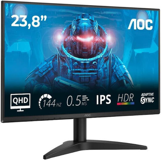 AOC Q24B36X IPS HDR Gaming Monitor 23.8" QHD 2560x1440 144Hz με Χρόνο Απόκρισης 4ms GTG - Image 2