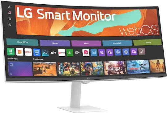 LG 34U601SA-W Ultrawide VA HDR Curved Smart Monitor 34" QHD 3440x1440 με Χρόνο Απόκρισης 5ms GTG - Image 3