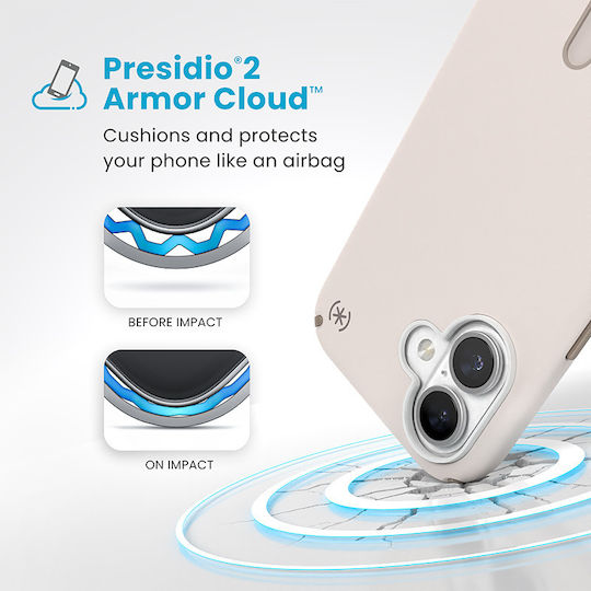 Speck Presidio2 Back Cover Πλαστικό Μπεζ (iPhone 16) 150688-3214 - Image 8