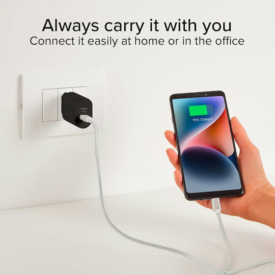SBS Φορτιστής Χωρίς Καλώδιο με Θύρα USB-C 15W Power Delivery Μαύρος (TRC15W) - Image 3