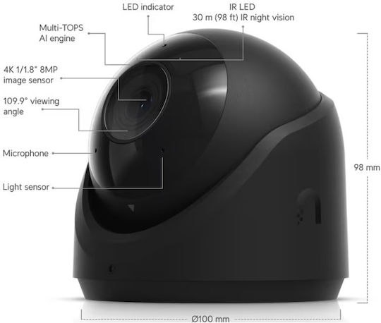 Ubiquiti G6 IP Κάμερα Παρακολούθησης 4K - Image 3