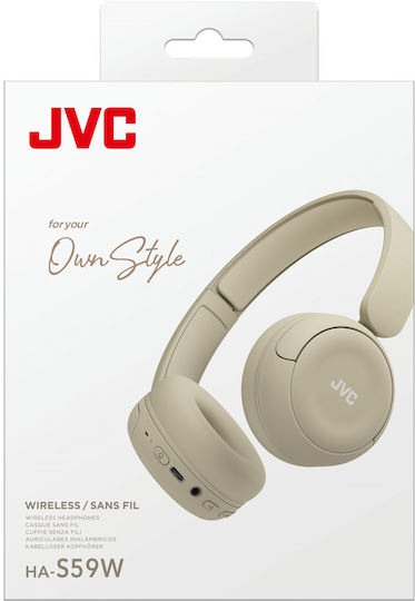 JVC HA-S59W Ασύρματα / Ενσύρματα On Ear Ακουστικά με 50 ώρες Λειτουργίας Γκρι - Image 5