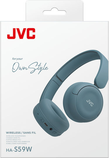 JVC HA-S59W Ασύρματα / Ενσύρματα On Ear Ακουστικά με 50 ώρες Λειτουργίας Μπλε - Image 5