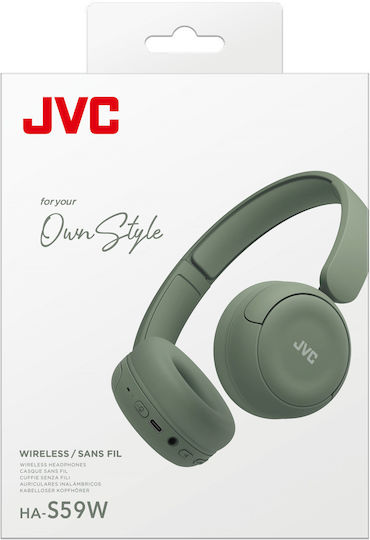 JVC HA-S59W Ασύρματα / Ενσύρματα On Ear Ακουστικά με 50 ώρες Λειτουργίας Χακί - Image 5