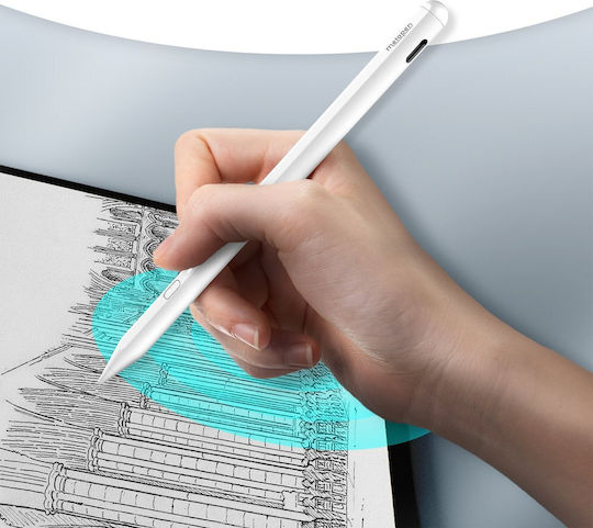 Metapen A11 Γραφίδα Αφής για iPad σε Λευκό χρώμα ME-APP412 - Image 6